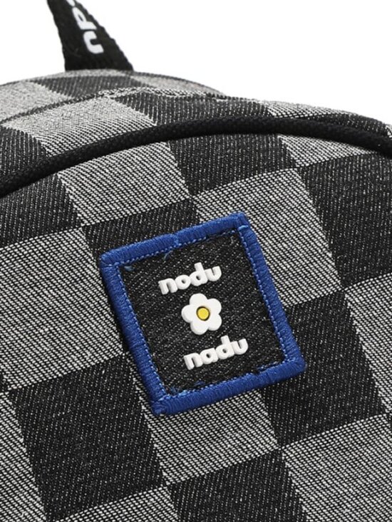 JUST IN ? LIMITED Nicole Lee USA Cordy Checker Backpack in Black